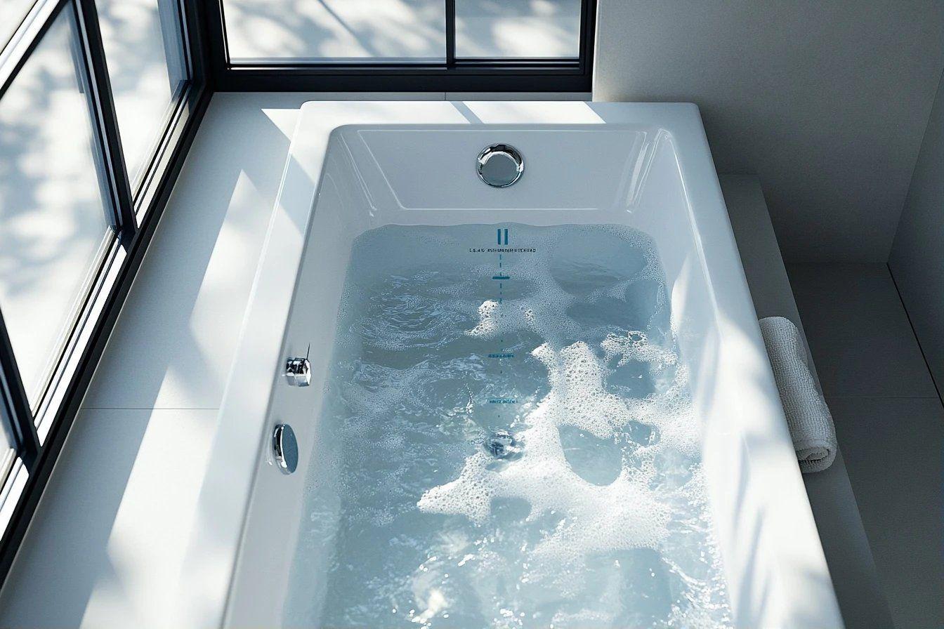 Volume d'une baignoire : calcul et contenance en litres