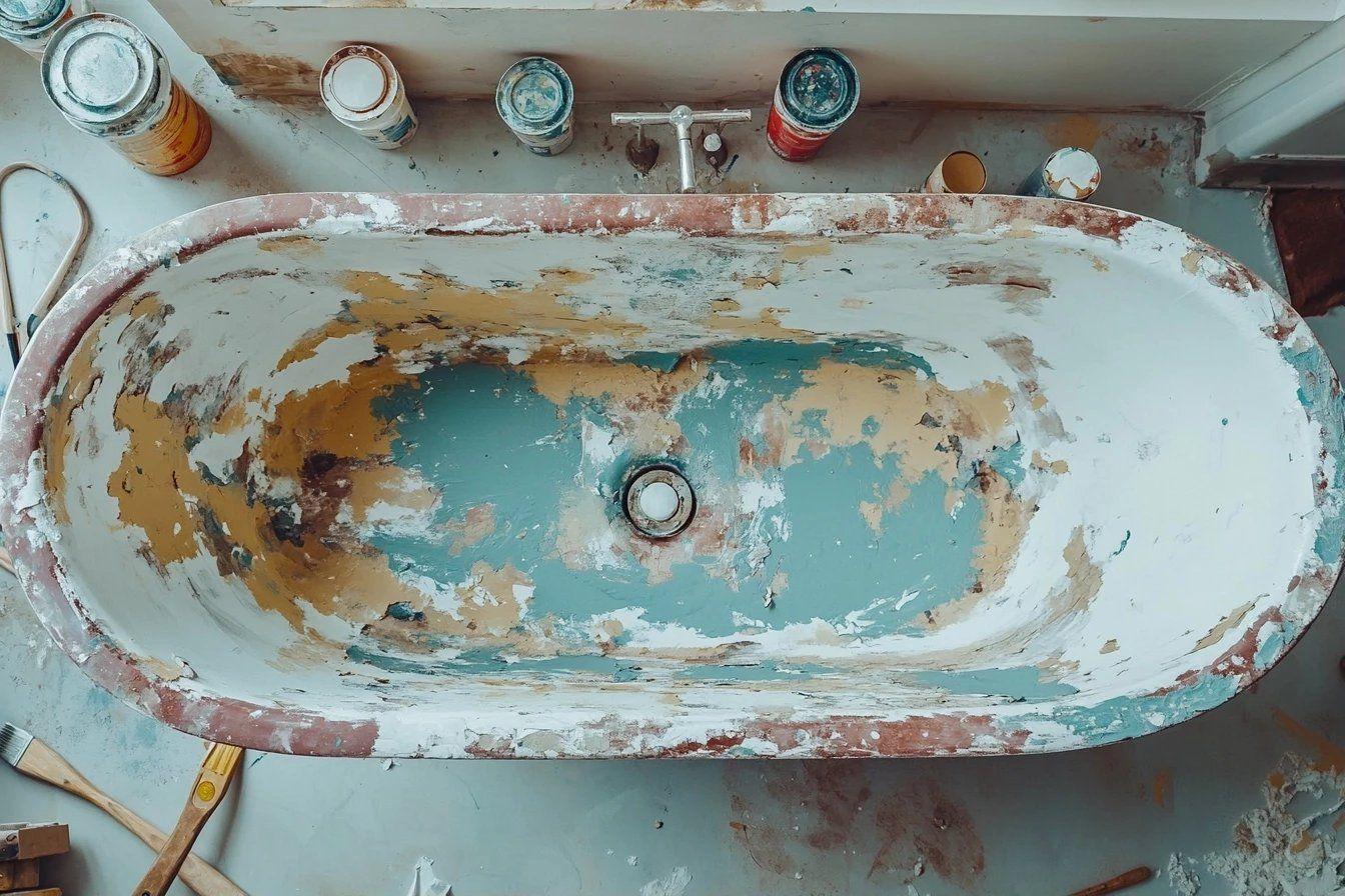 Comment repeindre une baignoire en acrylique : guide complet