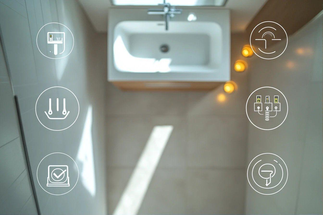 Normes électriques salle de bain : règles et zones de sécurité à respecter