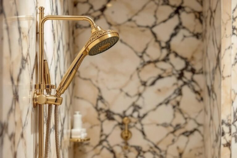 Douche dorée : comment bien l'intégrer dans sa salle de bains ?