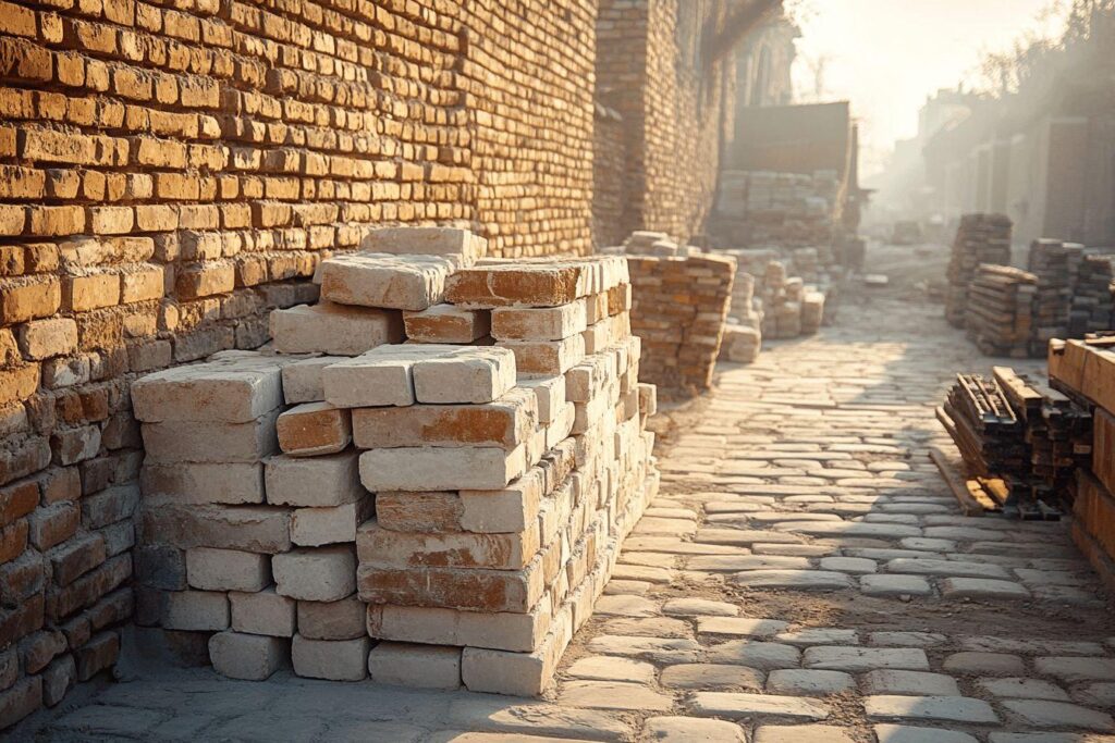 Briques, pavés et parpaings : avantages pour la construction