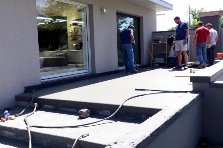 Réaliser une terrasse en béton : guide complet étape par étape