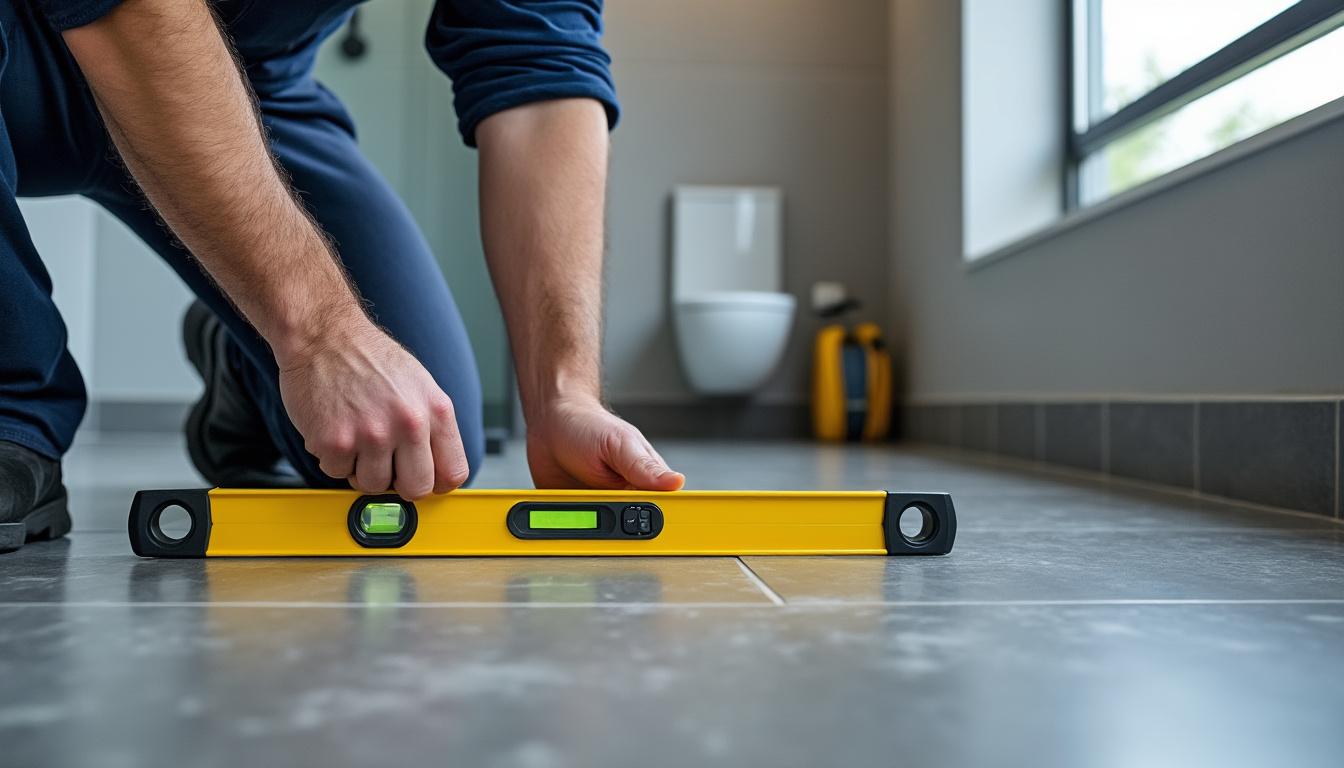 découvrez comment identifier et résoudre une douche mal drainée due à une pente insuffisante pour assurer une évacuation optimale de l'eau et éviter les désagréments.