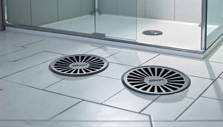 découvrez comment choisir la bonne évacuation de douche entre 40 mm et 50 mm selon votre installation pour garantir un drainage efficace et éviter les problèmes d'humidité.
