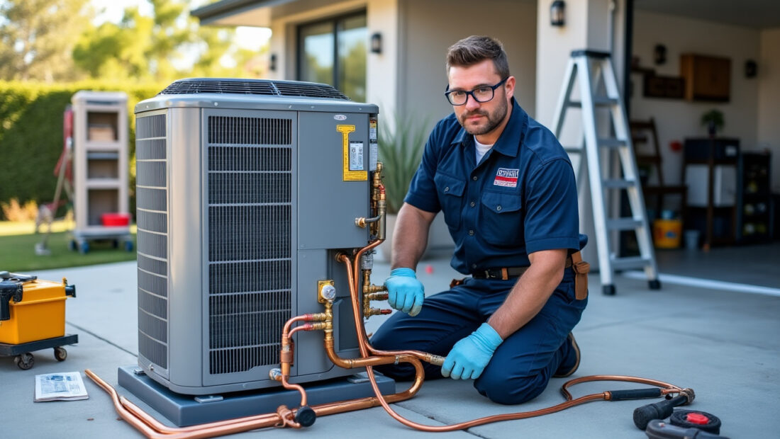 découvrez notre expertise en installation professionnelle de pompes à chaleur, garantissant performance et économies d'énergie pour votre confort durable.
