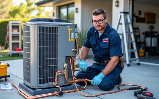 découvrez notre expertise en installation professionnelle de pompes à chaleur, garantissant performance et économies d'énergie pour votre confort durable.