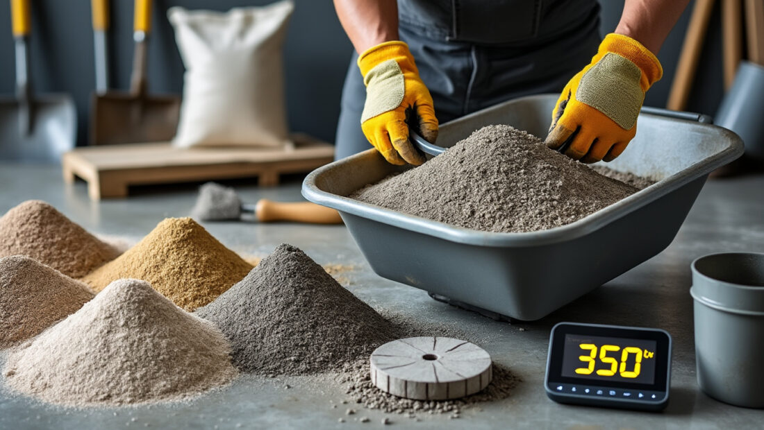 découvrez notre guide ultime pour le dosage du béton 350 kg et apprenez à maîtriser les proportions exactes de sable et gravier pour un mélange parfaitement équilibré et durable.