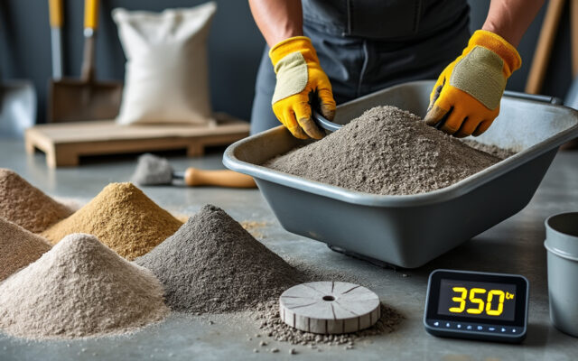 découvrez notre guide ultime pour le dosage du béton 350 kg et apprenez à maîtriser les proportions exactes de sable et gravier pour un mélange parfaitement équilibré et durable.