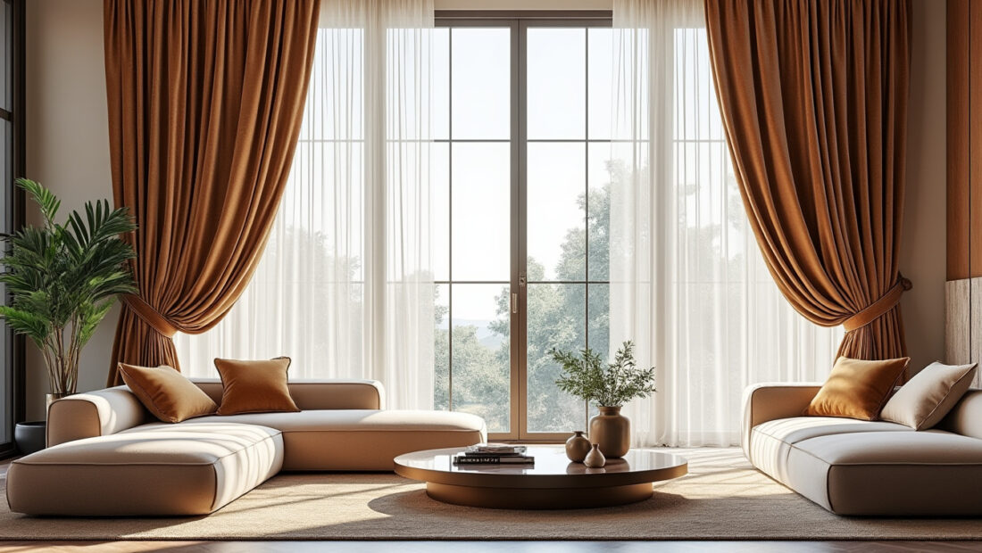 apportez une touche d'élégance à votre intérieur avec notre sélection de tentures raffinées et de rideaux stylés pour sublimer votre décoration.